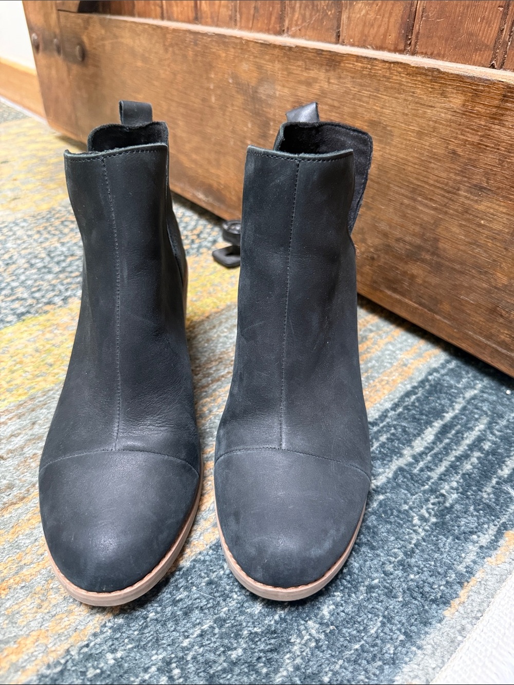 Women's Black Ankle Booties - Sleek Chelsea-Style Boot